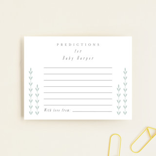 Winter Baby Baby Shower Insert Cards