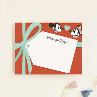 Disney's Mickey & Minnie Gift Box Baby Shower Insert Cards