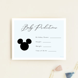 Disney Girl or Boy Baby Shower Insert Cards