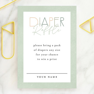 Modern Stripes Mini Baby Shower Insert Cards