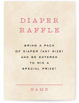 Holiday Greetings Mini Baby Shower Insert Cards