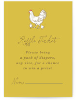 Little Chicks on the Way Mini Baby Shower Insert Cards