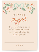 Little Sugar Plum Mini Baby Shower Insert Cards