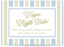 Hydrangea bow bouquets Mini Baby Shower Insert Cards