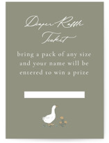 Meadow Friends Mini Baby Shower Insert Cards