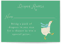 Goose Mini Baby Shower Insert Cards