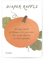 Pumpkin Patch Mini Baby Shower Insert Cards