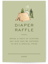 Woodland Baby Shower Mini Baby Shower Insert Cards