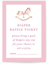 Tied with a bow Mini Baby Shower Insert Cards