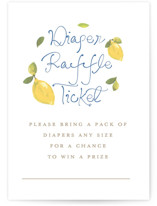 Lemon Mini Baby Shower Insert Cards