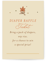 Sweet Autumn Mini Baby Shower Insert Cards