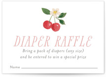 Cherry Sweet Mini Baby Shower Insert Cards