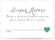 Patterned Giraffe Mini Baby Shower Insert Cards