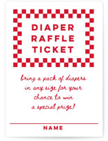 Special Delivery Pizza Mini Baby Shower Insert Cards