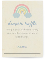 Rainbow Sprinkles Mini Baby Shower Insert Cards