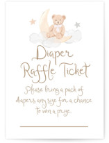 Dreamy Bear Mini Baby Shower Insert Cards