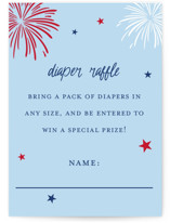 Americana Mini Baby Shower Insert Cards