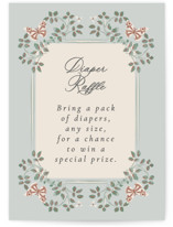 Parisian Roses Mini Baby Shower Insert Cards