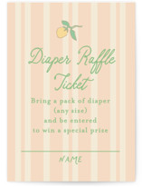 Vintage blossom Mini Baby Shower Insert Cards