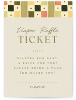 fairytale ornament Mini Baby Shower Insert Cards