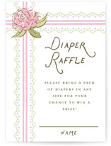 Floral & Lace Baby Shower Mini Baby Shower Insert Cards
