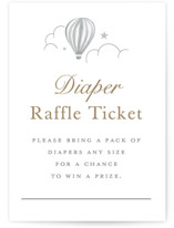 Hot air balloons Mini Baby Shower Insert Cards