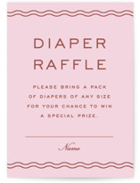 ripple border Mini Baby Shower Insert Cards