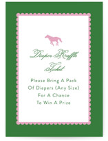 Derby Party Mini Baby Shower Insert Cards