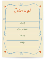 Cin cin Fill-In Invitations