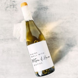 Pairs well with Matron of Honor Duties Proposal Wine Label Bottle Labels