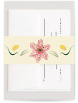 Romantic Tropical Wedding Belly Bands