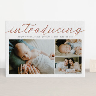 Big Introductions Letterpress Birth Announcements