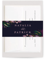 Moody Floral Foil-Pressed Belly Bands