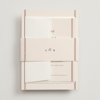 Scripted Striped Foil-Pressed Belly Bands