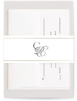 Monogram Script Foil-Pressed Belly Bands