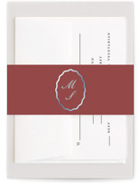 Scallop Frame Foil-Pressed Belly Bands