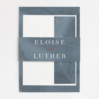 Moody Marbling Foil-Pressed Belly Bands