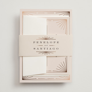 Art Deco Border Foil-Pressed Belly Bands