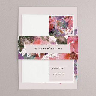 Blossoms Foil-Pressed Belly Bands