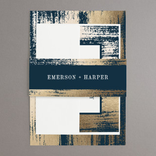 Gold Leaf Foil-Pressed Belly Bands