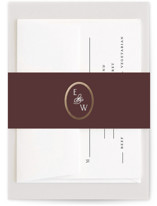 Scallop Monogram Foil-Pressed Belly Bands