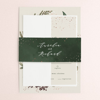 Evergreen Foil-Pressed Belly Bands