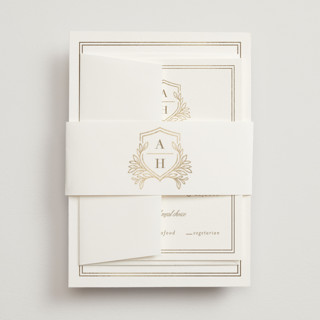Chic Monogram Foil-Pressed Belly Bands