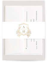Chic Monogram Foil-Pressed Belly Bands