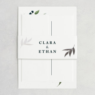 Soft Greenery Foil-Pressed Belly Bands