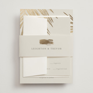 Gilded Palm Foil-Pressed Belly Bands