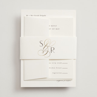 Gilded Ampersand Foil-Pressed Belly Bands