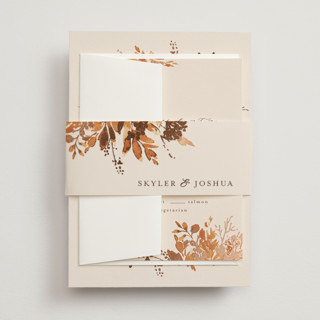 Wedding in Aspen Foil-Pressed Belly Bands