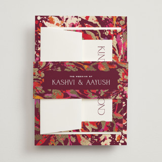 Bright abstract Foil-Pressed Belly Bands