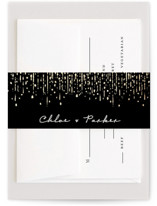Hand Illustrated Whimsical Chandelier Foil-Pressed Belly Bands